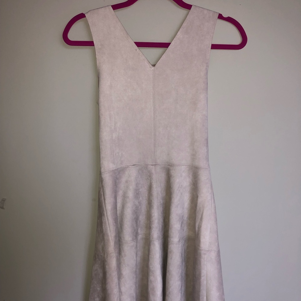 suede skater dress